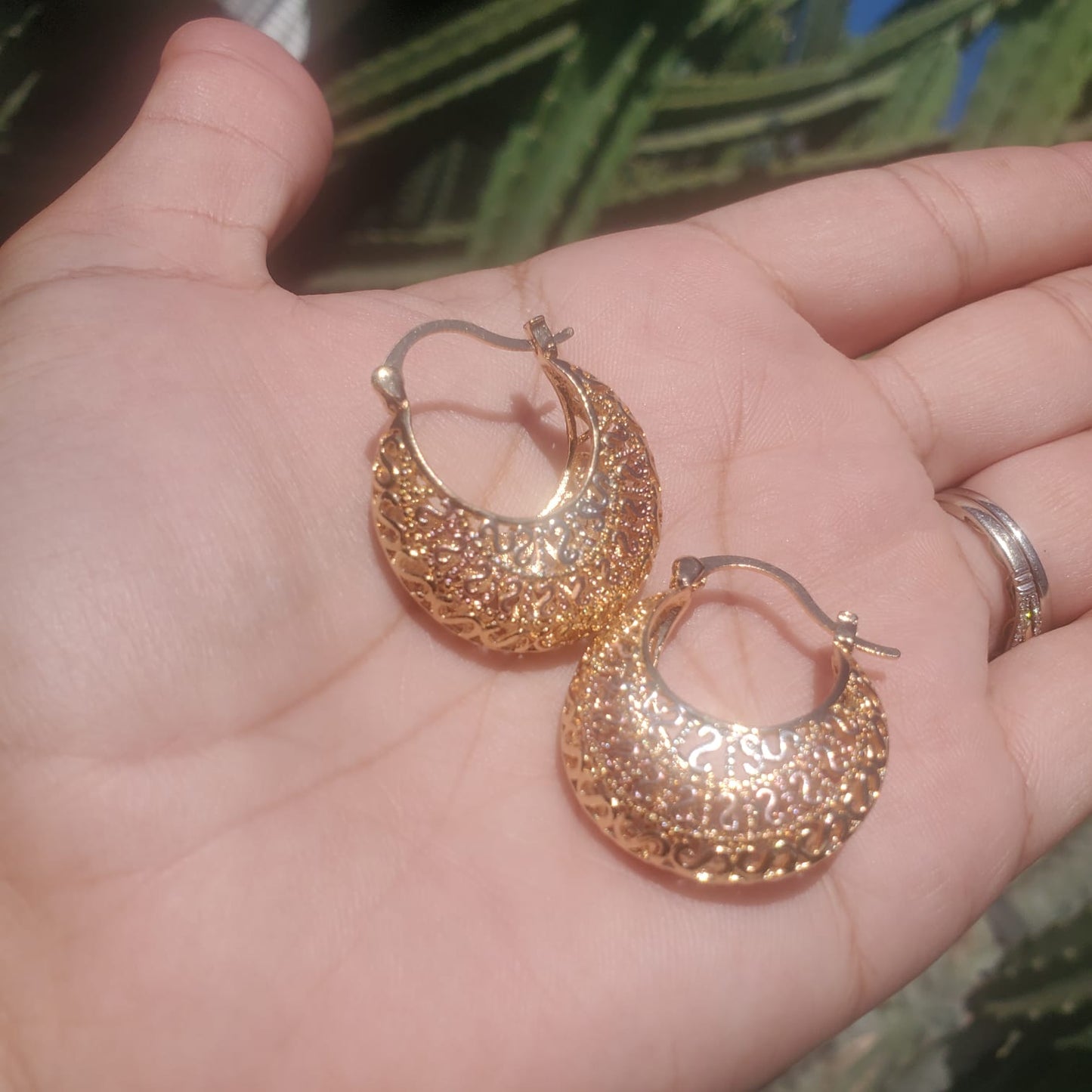 Gold Plated Hoop Earrings